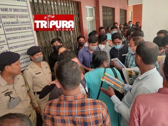 Tripura TET Candidates Protested alleging Wrong Questions / Answers: To Challenge the Dept in Court 